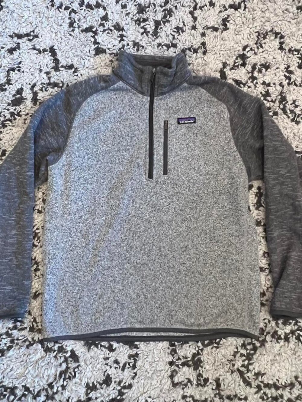 Patagonia Better Sweater Quarter Zip Fleece Grey Men's L